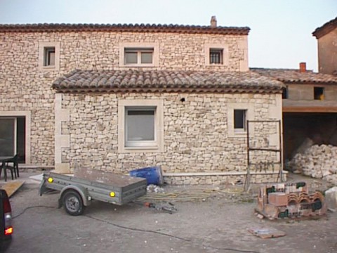 Construction maison en pierre de Gordes (84) - 02